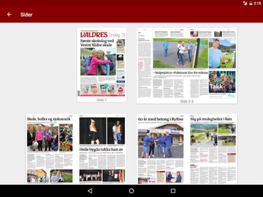 Valdres eAvis android App screenshot 2