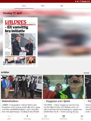 Valdres eAvis android App screenshot 8